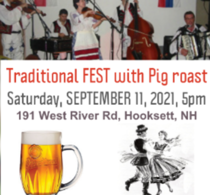 :: SOLD OUT :: SEPTEMBER 11, 2021: Traditional FEST with Pig roast